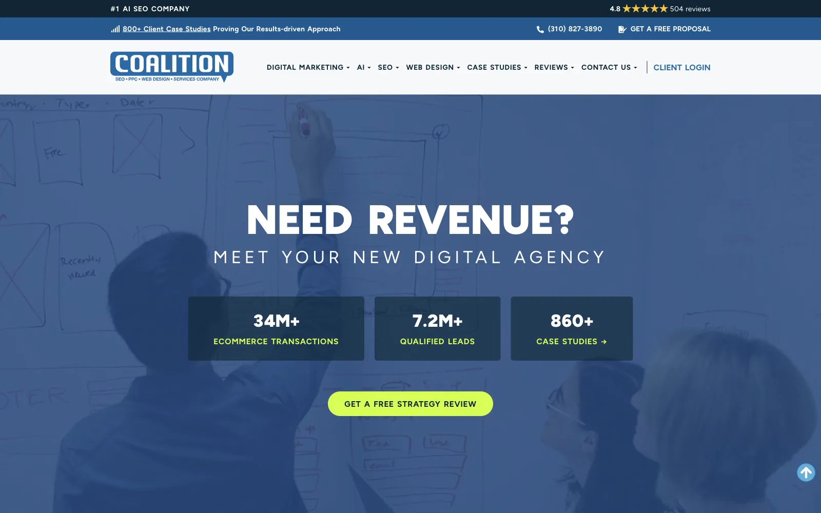 Coalition Technologies website homepage