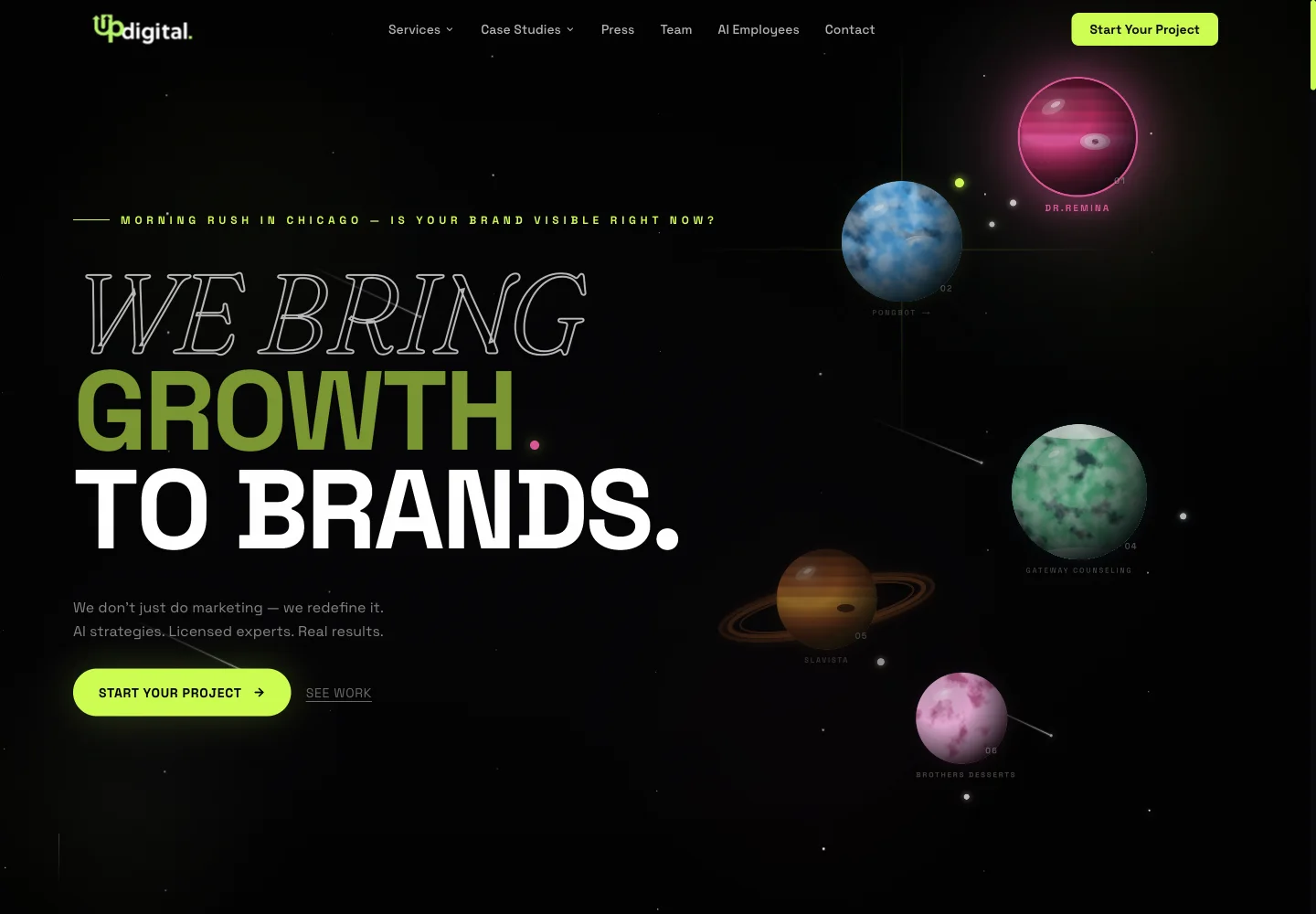 Up Digital official website