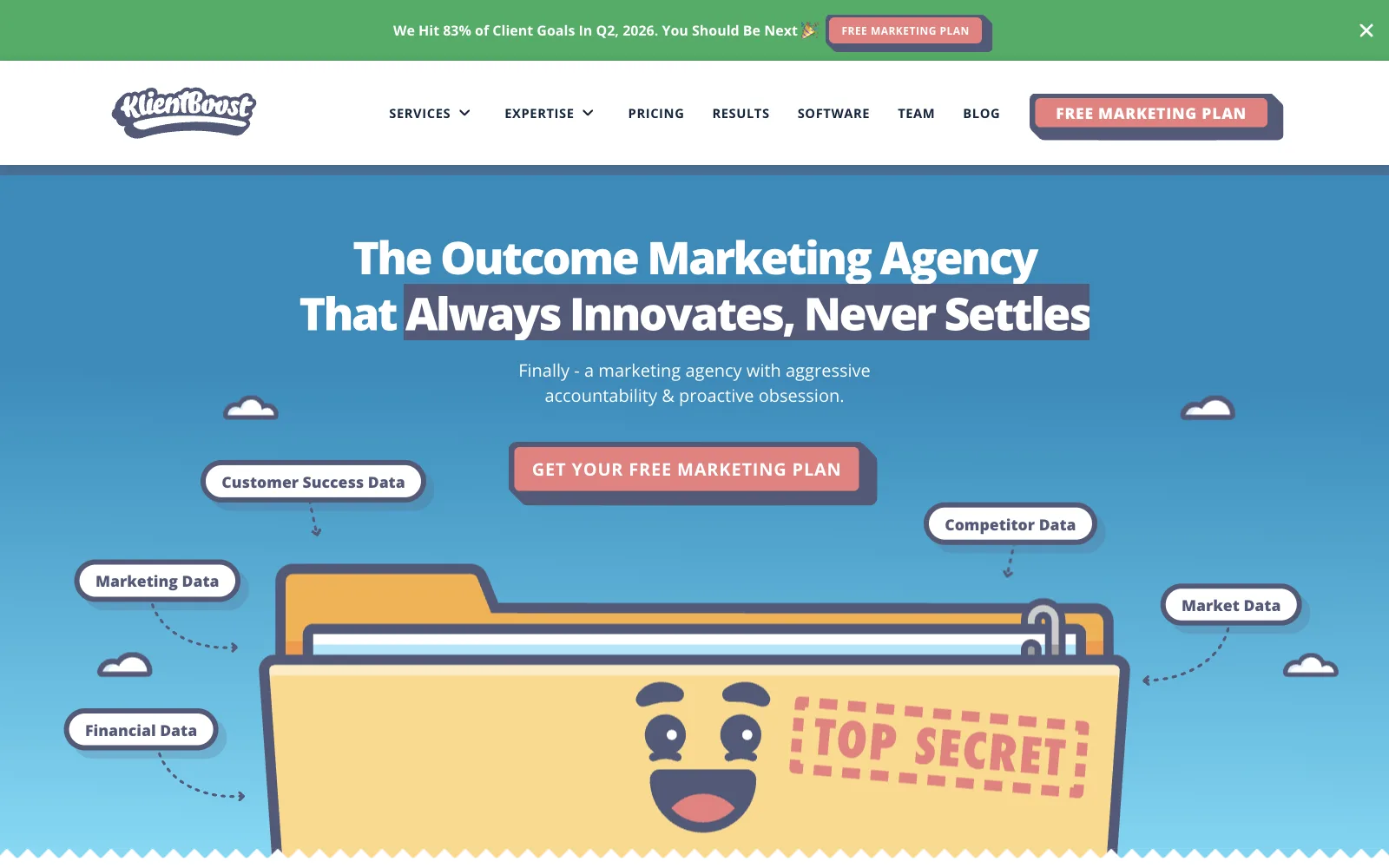 KlientBoost official website homepage