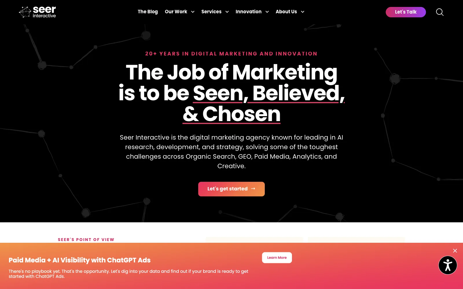 Seer Interactive official website homepage