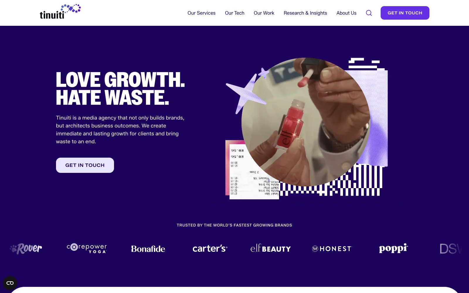Tinuiti official website homepage