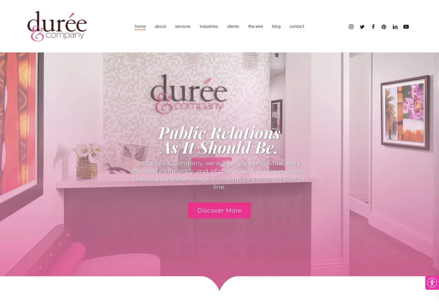 Durée & Company official website and agency work
