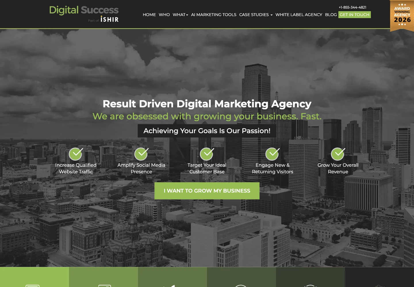 Digital Success official website and service navigation