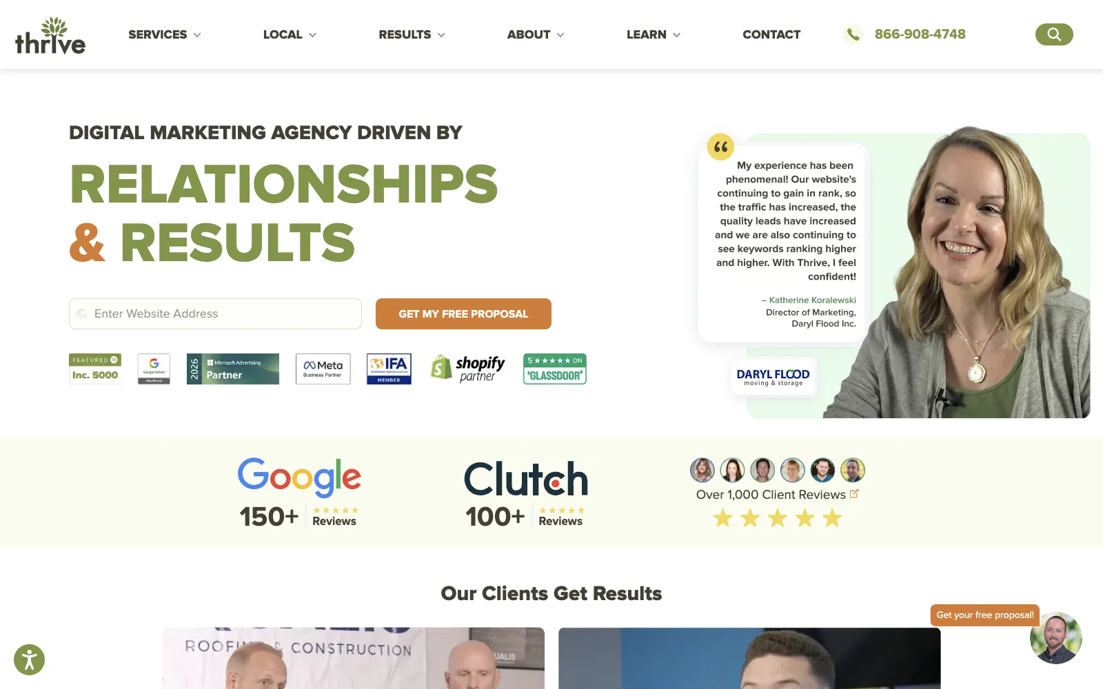 Thrive Internet Marketing Agency official website