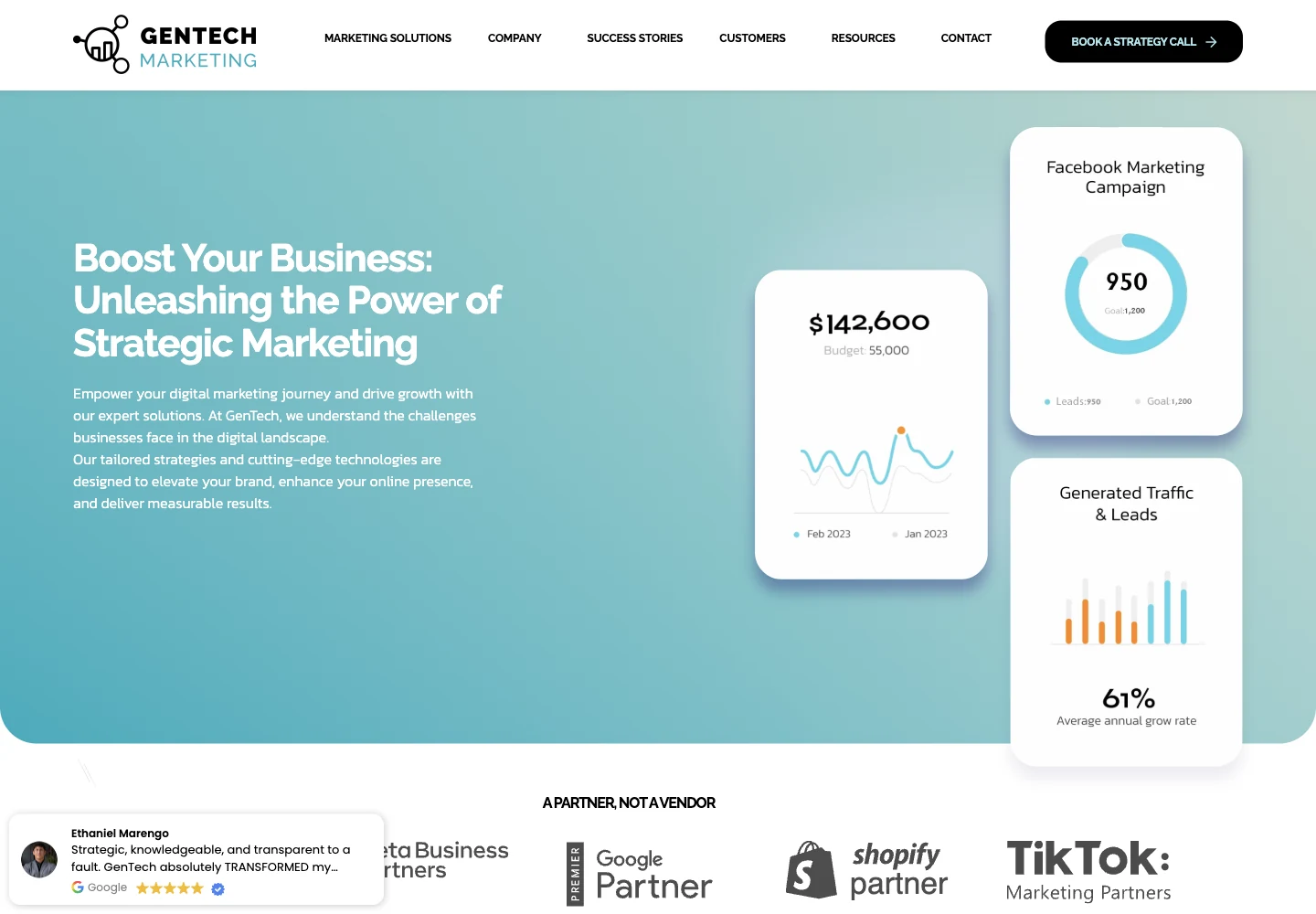 GenTech Marketing official website