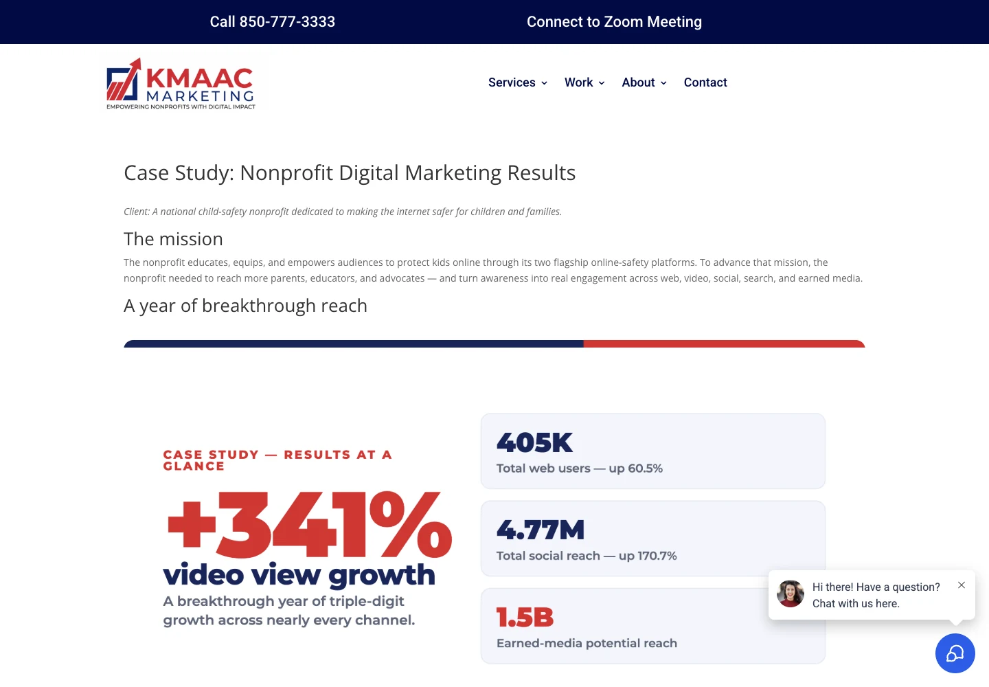 KMAAC’s nonprofit digital marketing case study