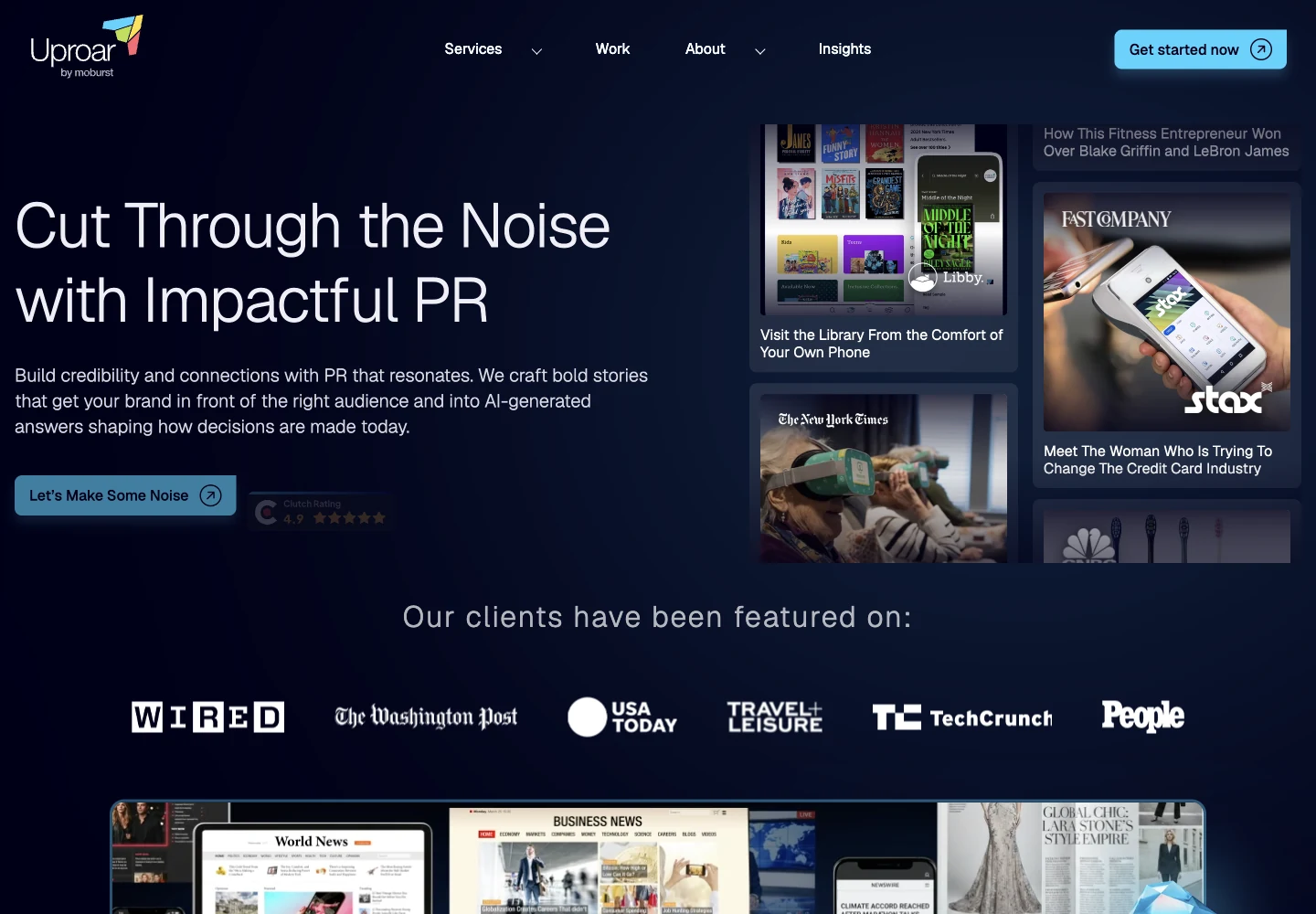 Uproar by Moburst official website