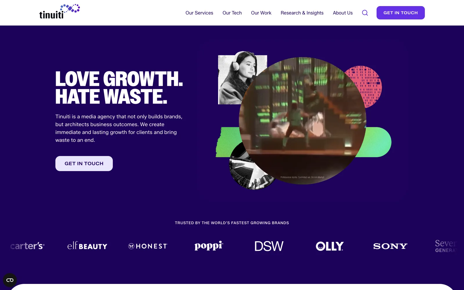 Tinuiti official website homepage