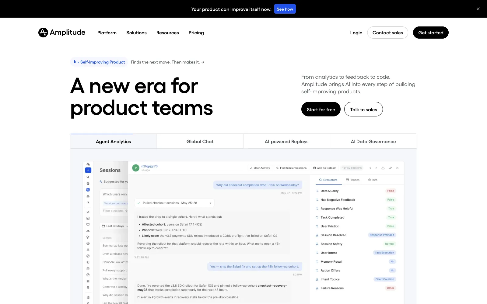 Amplitude public website
