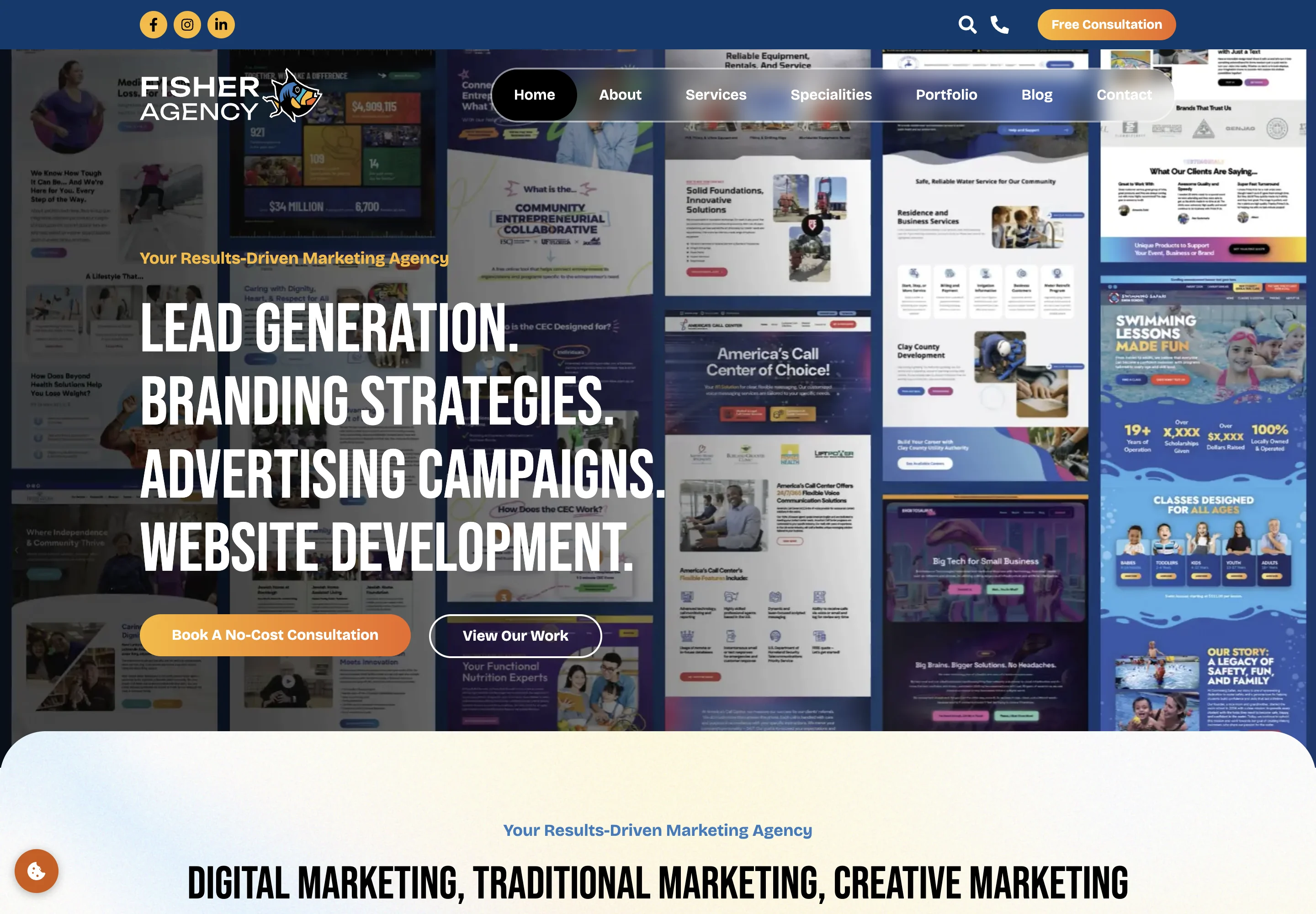Fisher Design & Advertising’s official website.