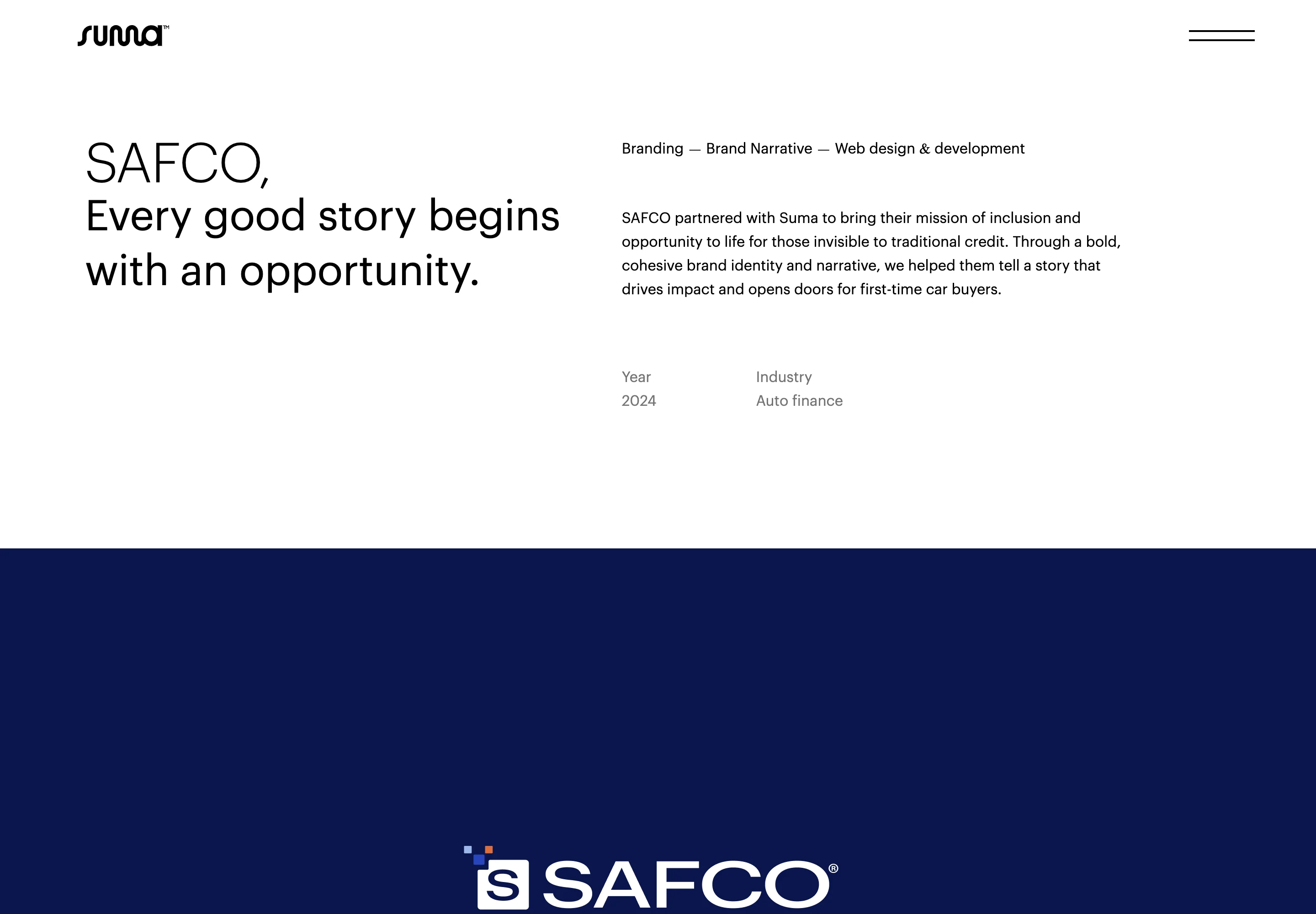 Suma’s SAFCO brand and website project.