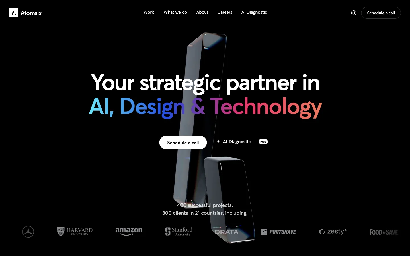 Atom6 Studio official website screenshot