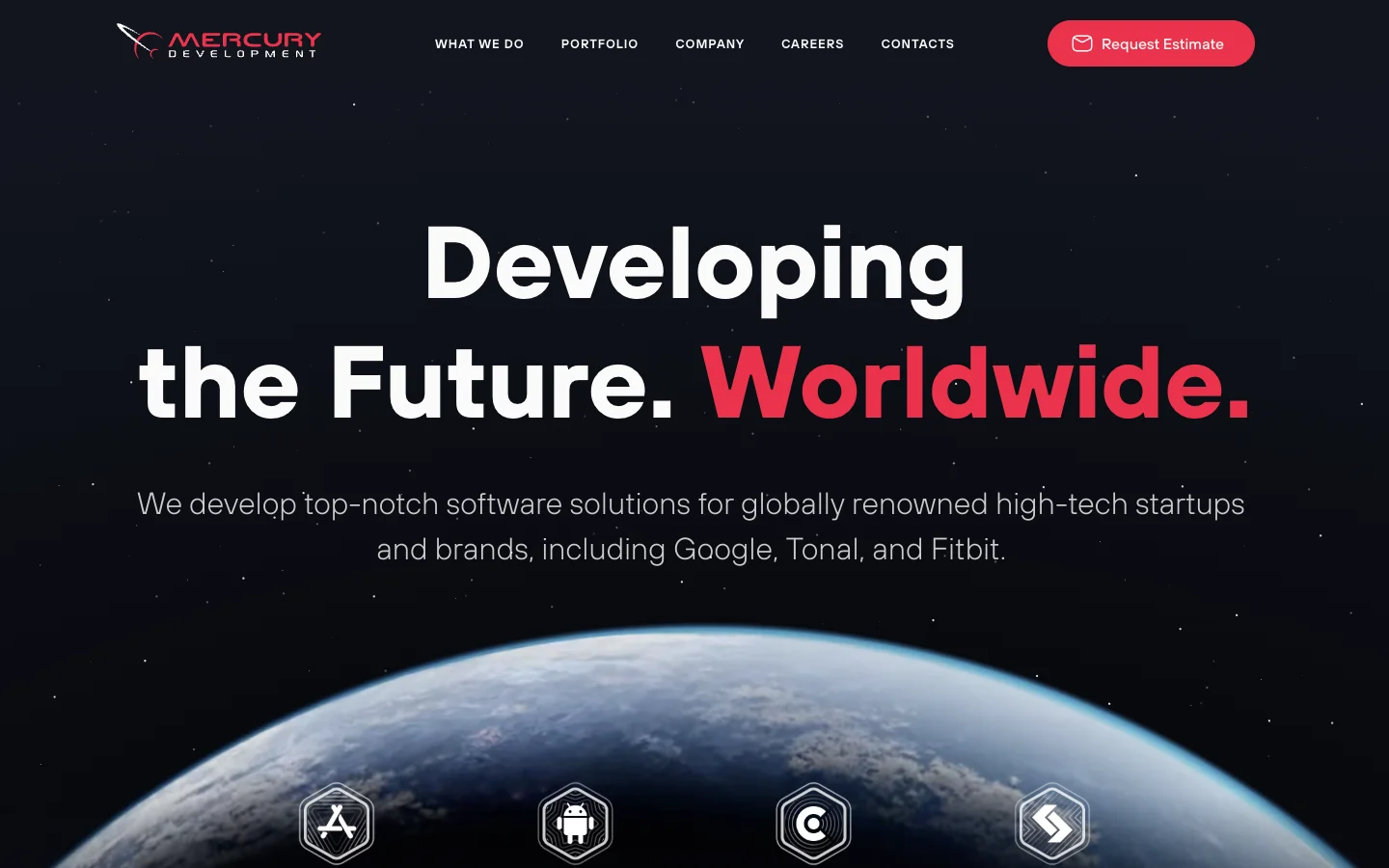 Mercury Development official website screenshot