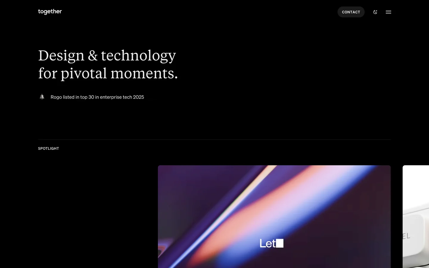 Together official website screenshot
