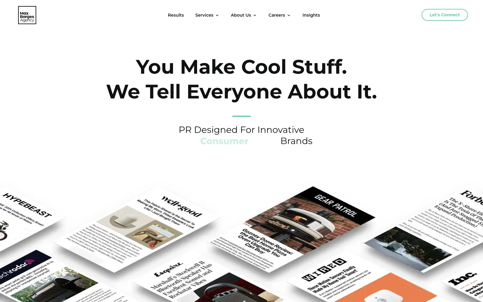 Max Borges Agency official website screenshot