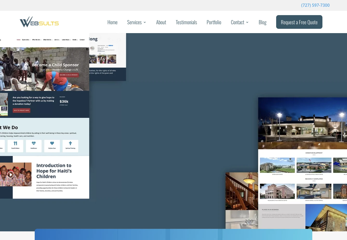 Websults official website screenshot