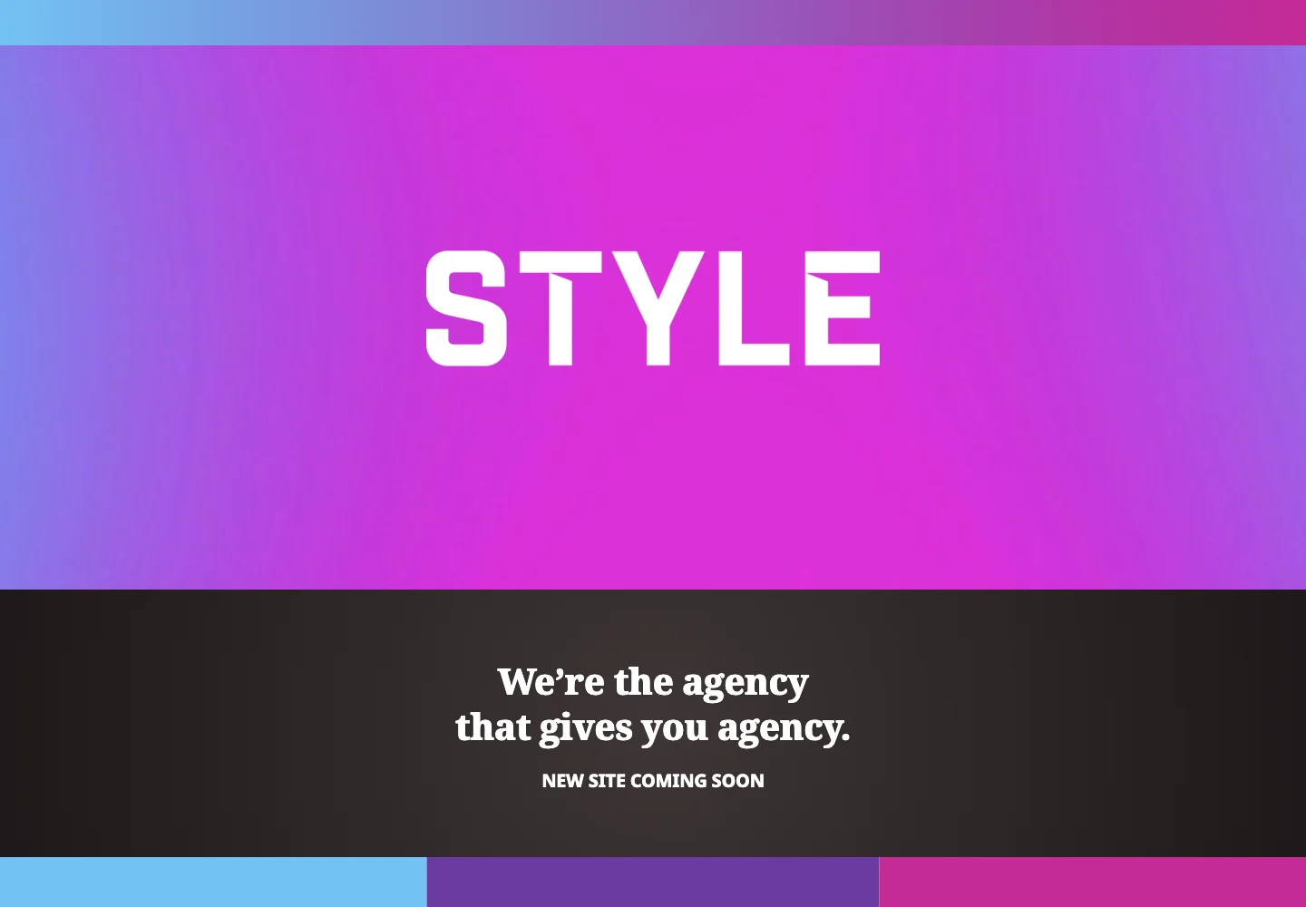 Style Advertising official website showing its services and work