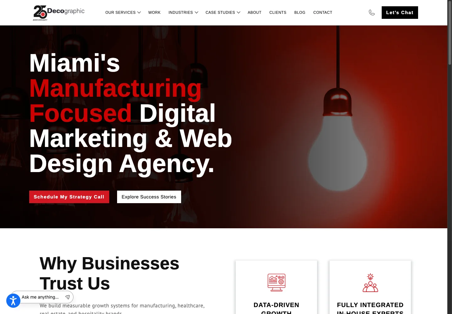 Decographic official website screenshot