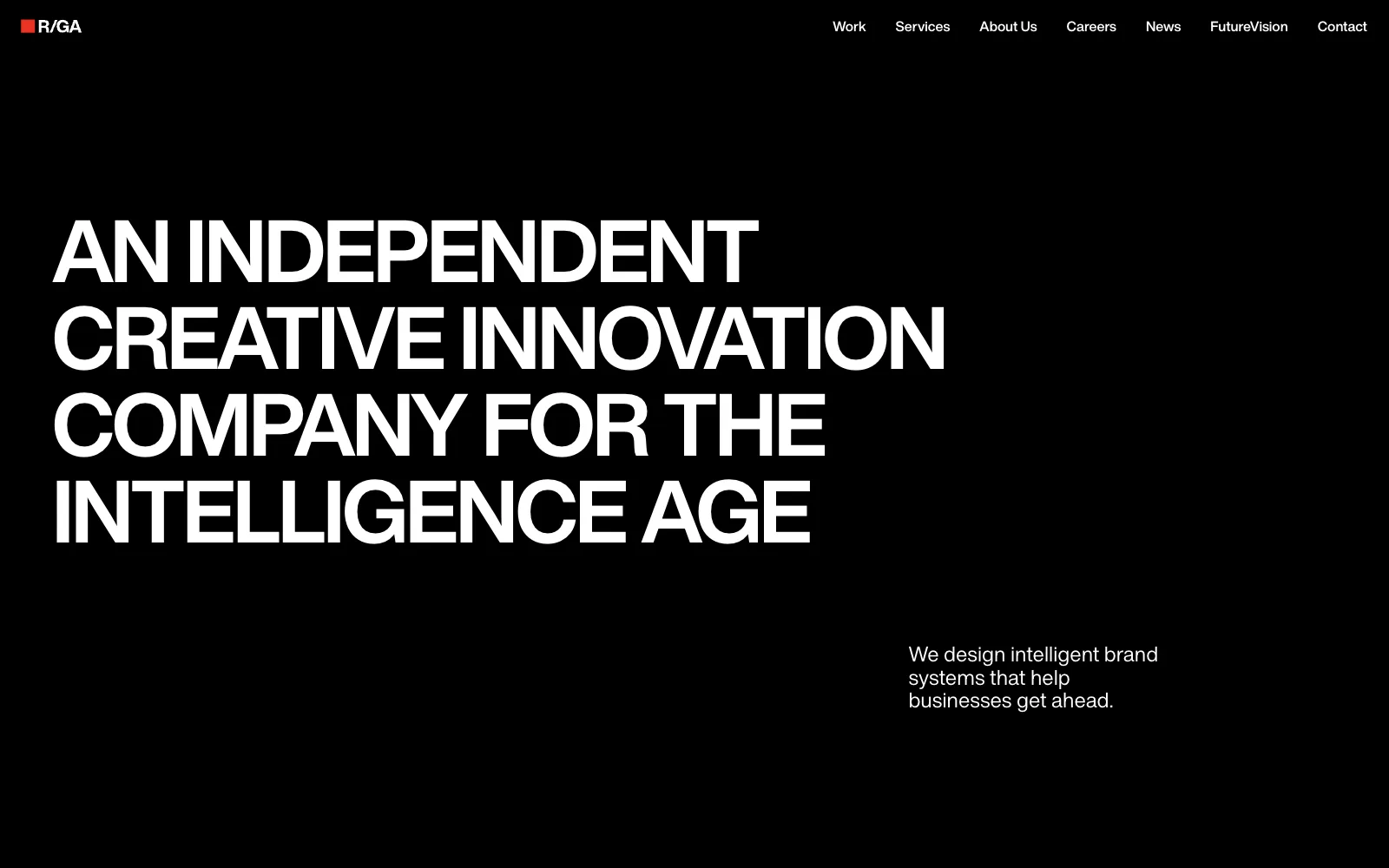 R/GA official homepage
