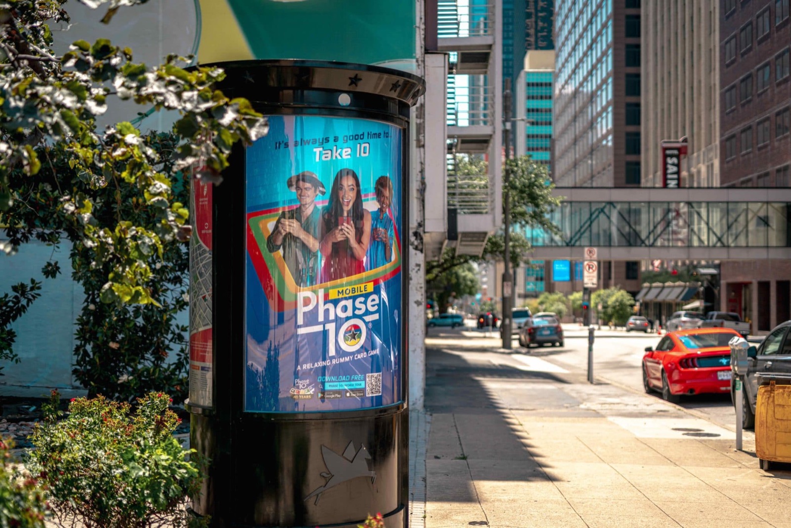 An Anderson Collaborative out-of-home campaign running in downtown Dallas