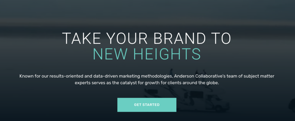 Modern B2B buying process messaging example by Anderson Collaborative